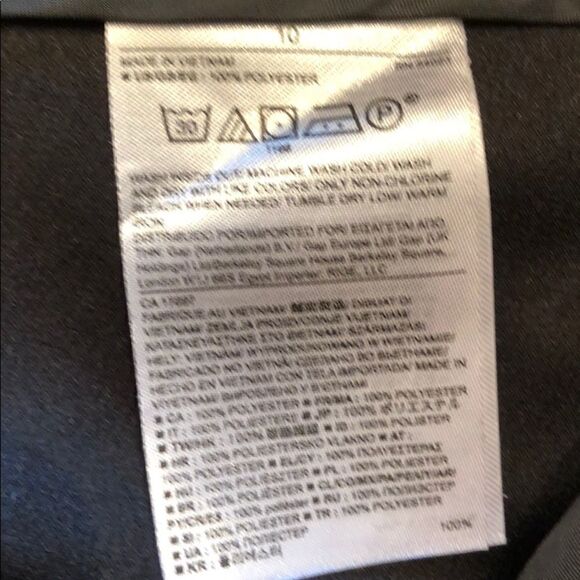 EUC Banana Republic Crepe Wide Leg Pants Black 10 - Picture 5 of 8